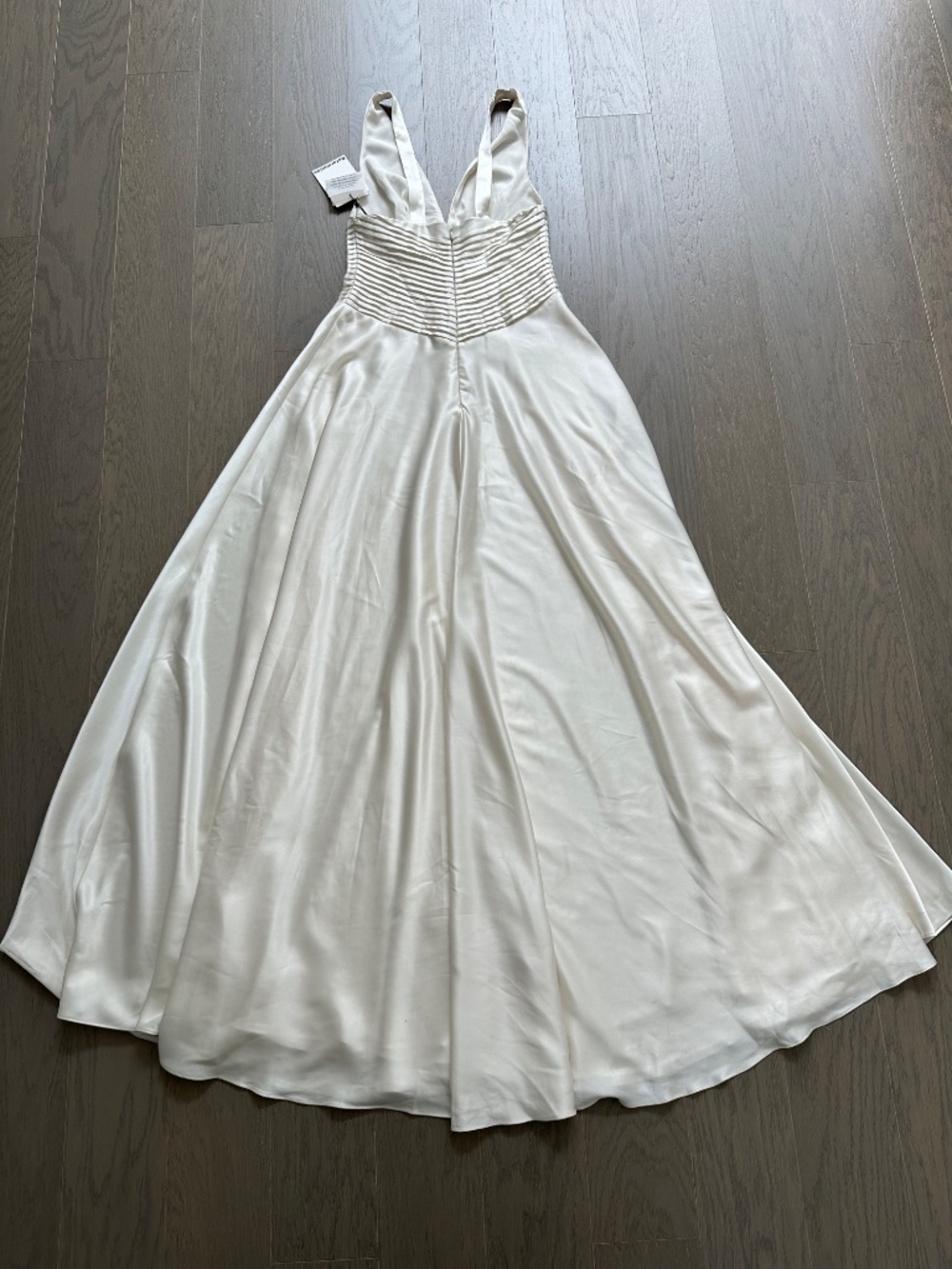 Reformation Arianwen Satin Gown Dress Wedding Bridal Fior Di Latte 2 - w/ tags - Picture 3 of 16